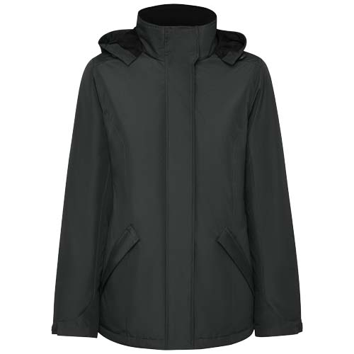 Parka à personnaliser femme imperméable recyclée America Plomb foncé